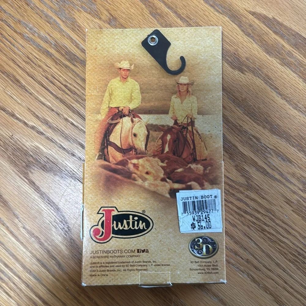 Justin Boots nwt checkbook